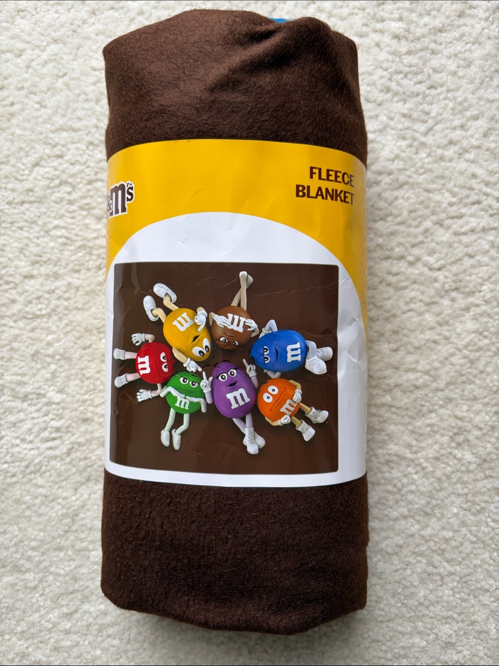 M&M'S Fleece Blanket with Colorful M&M Characters